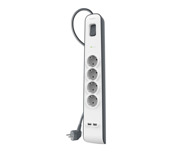 BELKIN Listwa zasilająca przeciwprzepięciowa 525J, 4 gniazda - 1330419 - zdjęcie 2